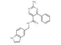 2-amino-N-(1H-indol-5-ylmethyl)-4-phenylpyrimidine-5-carboxamide