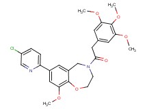 7-(5-chloro-2-pyridinyl)-9-methoxy-4-[(3,4,5-trimethoxyphenyl)acetyl]-2,3,4,5-tetrahydro-1,4-benzoxazepine