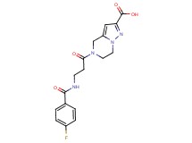 5-{3-[(4-fluorobenzoyl)amino]propanoyl}-4,5,6,7-tetrahydropyrazolo[1,5-a]pyrazine-2-carboxylic acid