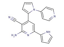 2-amino-4-(1-pyridin-4-yl-1H-pyrrol-2-yl)-6-(1H-pyrrol-2-yl)nicotinonitrile
