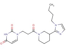 1-{3-[3-(1-butyl-1H-imidazol-2-yl)piperidin-1-yl]-3-oxopropyl}pyrimidine-2,4(1H,3H)-dione