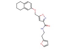 N-[2-(2-furyl)ethyl]-5-[(5,6,7,8-tetrahydro-2-naphthalenyloxy)methyl]-3-isoxazolecarboxamide