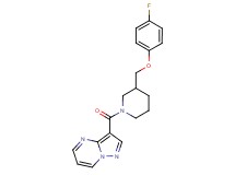 3-({3-[(4-fluorophenoxy)methyl]-1-piperidinyl}carbonyl)pyrazolo[1,5-a]pyrimidine
