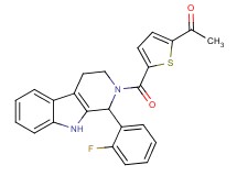 1-(5-{[1-(2-fluorophenyl)-1,3,4,9-tetrahydro-2H-beta-carbolin-2-yl]carbonyl}-2-thienyl)ethanone