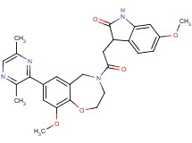 3-{2-[7-(3,6-dimethyl-2-pyrazinyl)-9-methoxy-2,3-dihydro-1,4-benzoxazepin-4(5H)-yl]-2-oxoethyl}-6-methoxy-1,3-dihydro-2H-indol-2-one