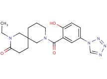 2-ethyl-8-[2-hydroxy-5-(1H-tetrazol-1-yl)benzoyl]-2,8-diazaspiro[5.5]undecan-3-one