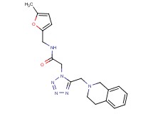2-[5-(3,4-dihydro-2(1H)-isoquinolinylmethyl)-1H-tetrazol-1-yl]-N-[(5-methyl-2-furyl)methyl]acetamide