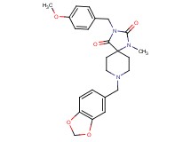 8-(1,3-benzodioxol-5-ylmethyl)-3-(4-methoxybenzyl)-1-methyl-1,3,8-triazaspiro[4.5]decane-2,4-dione