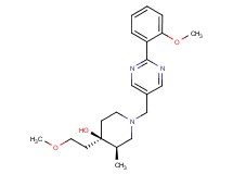 (3R*,4R*)-4-(2-methoxyethyl)-1-{[2-(2-methoxyphenyl)pyrimidin-5-yl]methyl}-3-methylpiperidin-4-ol