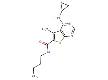 N-butyl-4-(cyclopropylamino)-5-methylthieno[2,3-d]pyrimidine-6-carboxamide