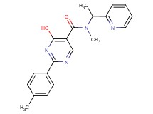 4-hydroxy-N-methyl-2-(4-methylphenyl)-N-(1-pyridin-2-ylethyl)pyrimidine-5-carboxamide