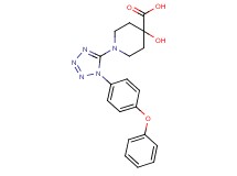 4-hydroxy-1-[1-(4-phenoxyphenyl)-1H-tetrazol-5-yl]piperidine-4-carboxylic acid