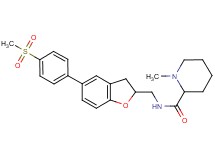 1-methyl-N-({5-[4-(methylsulfonyl)phenyl]-2,3-dihydro-1-benzofuran-2-yl}methyl)-2-piperidinecarboxamide