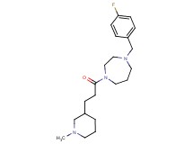 1-(4-fluorobenzyl)-4-[3-(1-methyl-3-piperidinyl)propanoyl]-1,4-diazepane
