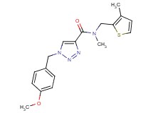 1-(4-methoxybenzyl)-N-methyl-N-[(3-methyl-2-thienyl)methyl]-1H-1,2,3-triazole-4-carboxamide
