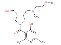 3-[(rel-(3R,4R)-3-(hydroxymethyl)-4-{[(2-methoxyethyl)(methyl)amino]methyl}-1-pyrrolidinyl)carbonyl]-2,6-dimethyl-4-pyridinol