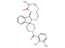 N-[(2R*,3R*)-1'-(2,3-dimethylbenzoyl)-2-(2-methoxyethoxy)-2,3-dihydrospiro[indene-1,4'-piperidin]-3-yl]-2-methylpropanamide