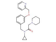 N-cyclopropyl-2-(1-piperidinyl)-N-[3-(2-pyridinylmethoxy)benzyl]acetamide