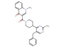 3-{[4-(5-benzyl-2-methyl-4-pyrimidinyl)-1-piperidinyl]carbonyl}-1-methyl-4(1H)-quinolinone
