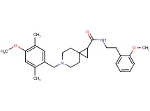 6-(4-methoxy-2,5-dimethylbenzyl)-N-[2-(2-methoxyphenyl)ethyl]-6-azaspiro[2.5]octane-1-carboxamide