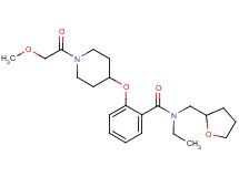 N-ethyl-2-{[1-(methoxyacetyl)-4-piperidinyl]oxy}-N-(tetrahydro-2-furanylmethyl)benzamide