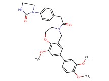 1-(4-{2-[7-(3,4-dimethoxyphenyl)-9-methoxy-2,3-dihydro-1,4-benzoxazepin-4(5H)-yl]-2-oxoethyl}phenyl)-2-imidazolidinone