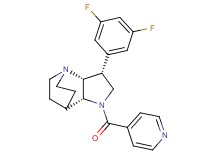 (3R*,3aR*,7aR*)-3-(3,5-difluorophenyl)-1-isonicotinoyloctahydro-4,7-ethanopyrrolo[3,2-b]pyridine