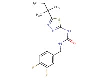 N-(3,4-difluorobenzyl)-N'-[5-(1,1-dimethylpropyl)-1,3,4-thiadiazol-2-yl]urea