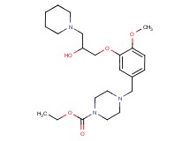 ethyl 4-{3-[2-hydroxy-3-(1-piperidinyl)propoxy]-4-methoxybenzyl}-1-piperazinecarboxylate