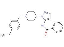 N-{1-[1-(4-ethylbenzyl)-4-piperidinyl]-1H-pyrazol-5-yl}benzamide