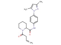 1-(3-butenoyl)-N-[4-(3,5-dimethyl-1H-pyrazol-1-yl)phenyl]-2-piperidinecarboxamide