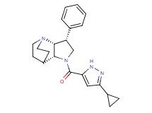 (3R*,3aR*,7aR*)-1-[(3-cyclopropyl-1H-pyrazol-5-yl)carbonyl]-3-phenyloctahydro-4,7-ethanopyrrolo[3,2-b]pyridine