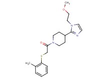 4-[1-(2-methoxyethyl)-1H-imidazol-2-yl]-1-{[(2-methylphenyl)thio]acetyl}piperidine