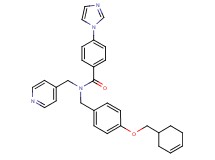 N-[4-(3-cyclohexen-1-ylmethoxy)benzyl]-4-(1H-imidazol-1-yl)-N-(4-pyridinylmethyl)benzamide