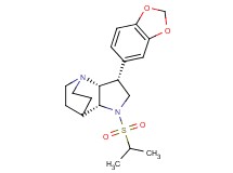 (3R*,3aR*,7aR*)-3-(1,3-benzodioxol-5-yl)-1-(isopropylsulfonyl)octahydro-4,7-ethanopyrrolo[3,2-b]pyridine