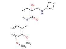 3-[(cyclobutylamino)methyl]-1-(2,3-dimethoxybenzyl)-3-hydroxypiperidin-2-one