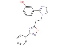 3-{1-[2-(3-phenyl-1,2,4-oxadiazol-5-yl)ethyl]-1H-imidazol-2-yl}phenol
