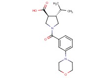 (3S*,4S*)-4-isopropyl-1-[3-(4-morpholinyl)benzoyl]-3-pyrrolidinecarboxylic acid