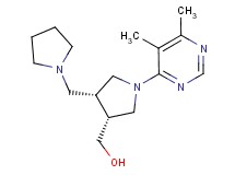 [(3R*,4R*)-1-(5,6-dimethylpyrimidin-4-yl)-4-(pyrrolidin-1-ylmethyl)pyrrolidin-3-yl]methanol