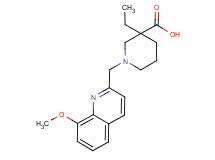 3-ethyl-1-[(8-methoxyquinolin-2-yl)methyl]piperidine-3-carboxylic acid