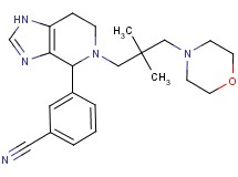 3-[5-(2,2-dimethyl-3-morpholin-4-ylpropyl)-4,5,6,7-tetrahydro-1H-imidazo[4,5-c]pyridin-4-yl]benzonitrile