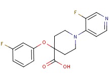 4-(3-fluorophenoxy)-1-(3-fluoropyridin-4-yl)piperidine-4-carboxylic acid