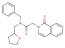 N-benzyl-2-(1-oxoisoquinolin-2(1H)-yl)-N-(tetrahydrofuran-2-ylmethyl)acetamide