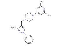 1-(2,6-dimethylpyridin-4-yl)-4-[(3-methyl-1-phenyl-1H-pyrazol-4-yl)methyl]piperazine