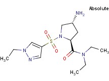 (4R)-4-amino-N,N-diethyl-1-[(1-ethyl-1H-pyrazol-4-yl)sulfonyl]-L-prolinamide