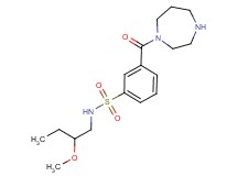 3-(1,4-diazepan-1-ylcarbonyl)-N-(2-methoxybutyl)benzenesulfonamide