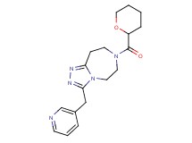 3-(pyridin-3-ylmethyl)-7-(tetrahydro-2H-pyran-2-ylcarbonyl)-6,7,8,9-tetrahydro-5H-[1,2,4]triazolo[4,3-d][1,4]diazepine