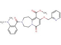 methyl 3-[2-(dimethylamino)benzoyl]-7-oxo-9-(2-pyridinylmethoxy)-1,2,3,4,5,7-hexahydropyrido[1,2-d][1,4]diazepine-10-carboxylate