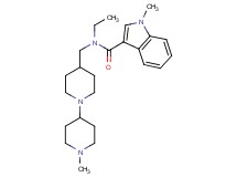 N-ethyl-1-methyl-N-[(1'-methyl-1,4'-bipiperidin-4-yl)methyl]-1H-indole-3-carboxamide