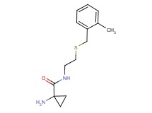 1-amino-N-{2-[(2-methylbenzyl)thio]ethyl}cyclopropanecarboxamide